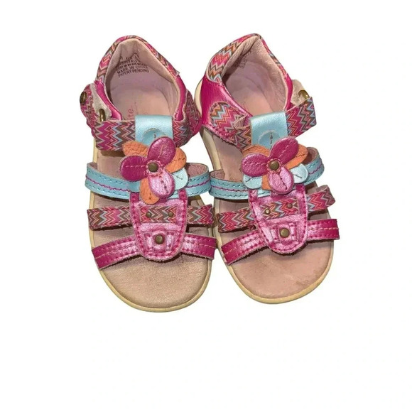 STRIDE RITE BABY 
GIRLS SANDALS - leather size 6 - Picture 1 of 4